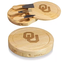 Picnic Time Oklahoma Sooners Small Cheese Board and Tools