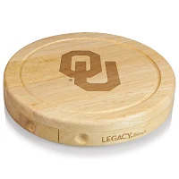 Picnic Time Oklahoma Sooners Small Cheese Board and Tools