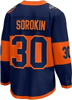 NHL Men's 2023-2024 Stadium Series New York Islanders Ilya Sorokin #30 Navy Replica Jersey