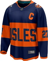 NHL Men's 2023-2024 Stadium Series New York Islanders Anders Lee #27 Navy Replica Jersey