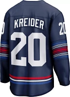 NHL Adult New York Rangers Chris Kreider #20 Breakaway Alternate Replica Jersey