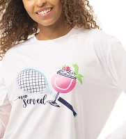 San Soleil Women's Sunglow Novelty Tennis T-Shirt