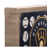 Open Road Milwaukee Brewers Ball Game Canvas