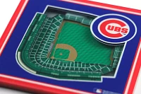 You the Fan Chicago Cubs 3D Stadium Views Coaster Set