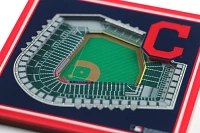 You the Fan Cleveland Guardians Stadium View 3D Coaster Set