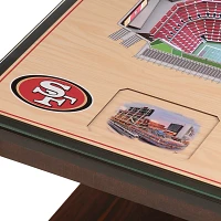 You The Fan San Francisco 49ers 25-Layer StadiumViews Lighted End Table