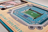 You the Fan Miami Dolphins 3D Picture Frame