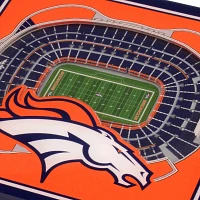 You the Fan Denver Broncos Stadium View Coaster Set