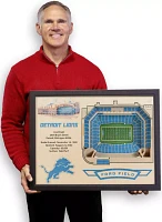 You the Fan Detroit Lions 25-Layer StadiumViews 3D Wall Art