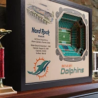 You the Fan Miami Dolphins 25-Layer StadiumViews 3D Wall Art