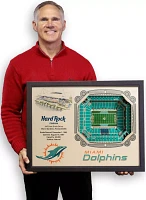 You the Fan Miami Dolphins 25-Layer StadiumViews 3D Wall Art