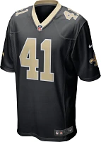 Nike Men's New Orleans Saints Alvin Kamara #41 Black Game Jersey