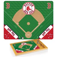 Picnic Time Boston Red Sox Glass Top Serving Board Set