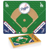 Picnic Time Los Angeles Dodgers Glass Top Serving Board Set