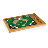 Picnic Time Pittsburgh Pirates Glass Top Serving Board Set