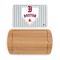 Picnic Time Boston Red Sox Glass Top Serving Tray