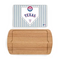 Picnic Time Texas Rangers Glass Top Serving Tray