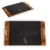 Picnic Time Chicago White Sox Acacia and Covina Slate Serving Tray