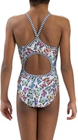 Dolfin Girls' Keyhole One Piece Swimsuit