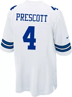 Nike Men's Dallas Cowboys Dak Prescott #4 White Game Jersey