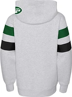 NFL Team Apparel Youth New York Jets Dynamic Duo Grey Pullover Hoodie