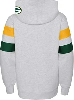 NFL Team Apparel Youth Green Bay Packers Dynamic Duo Grey Pullover Hoodie