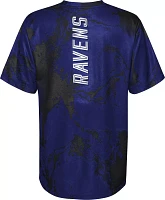 NFL Team Apparel Youth Baltimore Ravens the Mix T-Shirt