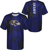 NFL Team Apparel Youth Baltimore Ravens the Mix T-Shirt