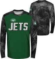 NFL Team Apparel Youth New York Jets Cover 2 Long Sleeve T-Shirt