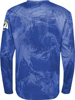 NFL Team Apparel Youth Los Angeles Rams Cover 2 Long Sleeve T-Shirt