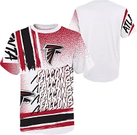 NFL Team Apparel Youth Atlanta Falcons Game Time White T-Shirt