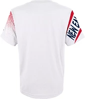 NFL Team Apparel Youth New England Patriots Game Time White T-Shirt