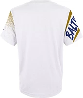 NFL Team Apparel Youth Baltimore Ravens Game Time White T-Shirt