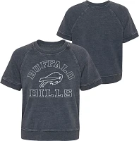 NFL Team Apparel Little Girls' Buffalo Bills Junior Cheer Squad Grey Top