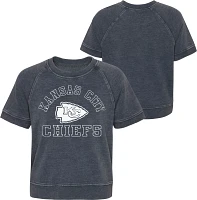 NFL Team Apparel Little Girls' Kansas City Chiefs Junior Cheer Squad Grey Top