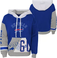 NFL Team Apparel Little Girls' Buffalo Bills True Fan Pullover Hoodie