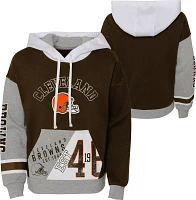 NFL Team Apparel Little Girls' Cleveland Browns True Fan Pullover Hoodie