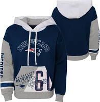 NFL Team Apparel Little Girls' New England Patriots True Fan Pullover Hoodie