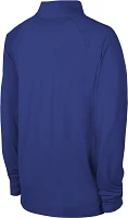 NFL Combine Men's Buffalo Bills Mock Neck Royal Quarter-Zip Pullover