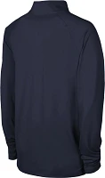 NFL Combine Men's Seattle Seahawks Mock Neck Navy Quarter-Zip Pullover