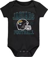 NFL Team Apparel Infant Jacksonville Jaguars 'Born 2 Be' 3-Pack Bodysuit Set