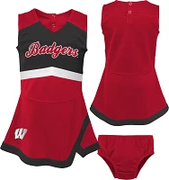 Gen2 Girls' Wisconsin Badgers Red Cheer Dress