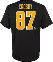 NHL Youth Pittsburgh Penguins Sidney Crosby #87 Black T-Shirt