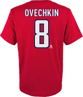 NHL Youth Washington Capitals Alexander Ovechkin #8 Red T-Shirt