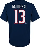 NHL Youth Columbus Blue Jackets Johnny Gaudreau #13 Navy T-Shirt