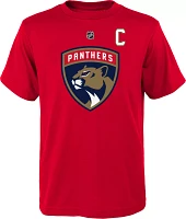 NHL Youth Florida Panthers Aleksander Barkov #16 Red T-Shirt