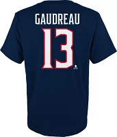 NHL Youth Columbus Blue Jackets Johnny Gaudrea #13 Navy T-Shirt