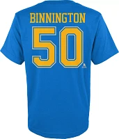 NHL Youth St. Louis Blues Jordan Binnington #50 Blue T-Shirt