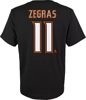 NHL Youth Anaheim Ducks Trevor Zegras #11 Black T-Shirt