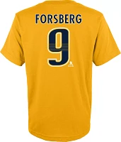 NHL Youth Nashville Predators Filip Forsberg #9 Gold T-Shirt